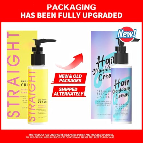 Gowwim Hair Straightener Cream - Keratin Treatment, 72H Frizz Control