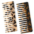 TaShow Wide Tooth Detangling Comb 2-Pack for Curly Hair