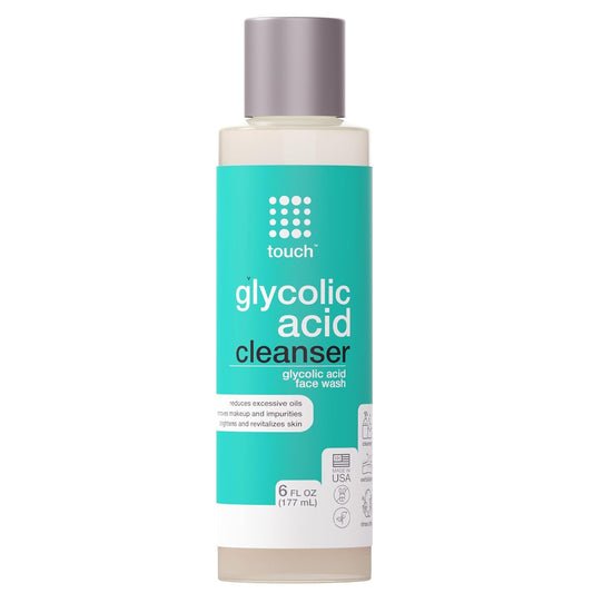 10% Glycolic Acid Face Wash - Exfoliating, Non Drying & Foaming AHA Cleanser - Anti-Aging, Skin Tone & Texture, Wrinkles, Pores, Blackheads - Sulfate Free, Oil Free, & Low PH - 6 oz.