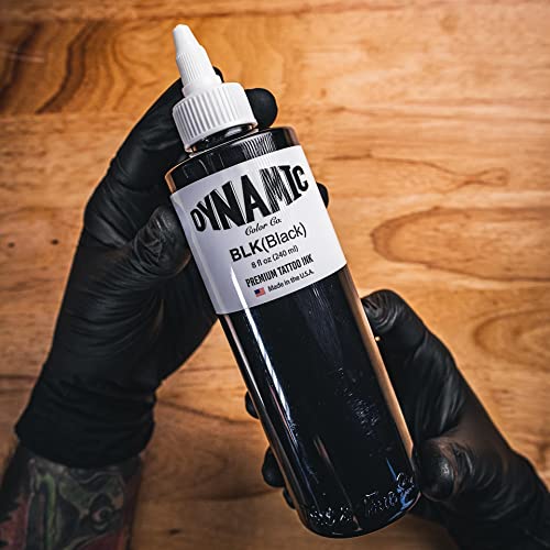 Dynamic Color Black Tattoo Ink, 8 oz - USA Made Since 1990