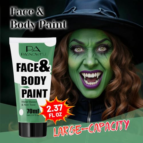 Green Face Paint 70ml - Water-Based SFX Makeup