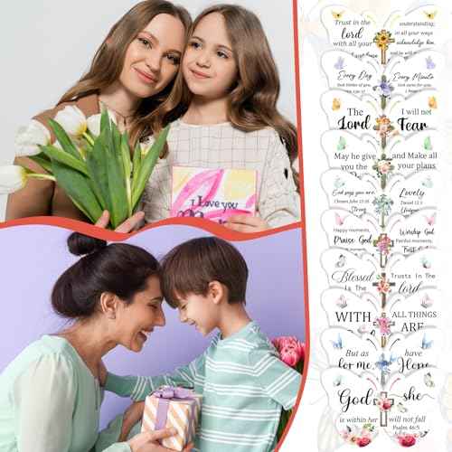 Lothee 80 Pcs Christmas Christian Gifts Bulk for Women School Teacher Nail File Church Bible Verse Emery Board Inspirational Double Sided Religious Manicure Tool for Wedding Birthday Party(Butterfly)