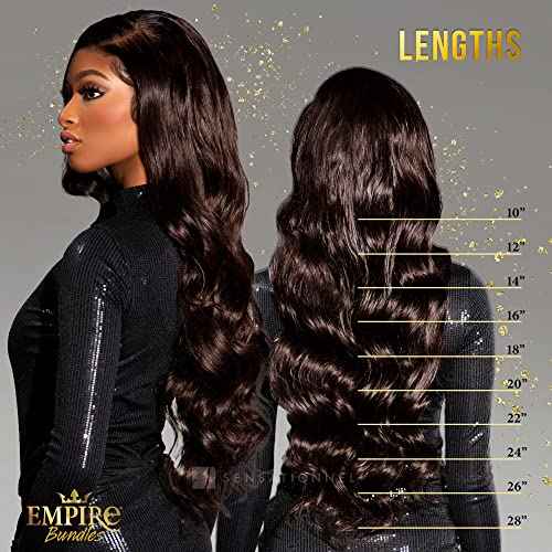 Sensationnel Empire bundles- body wave 10a tangle shed free human hair for weaving and sew in styles - 1 pack (18 inch, NATURAL/BLACK)