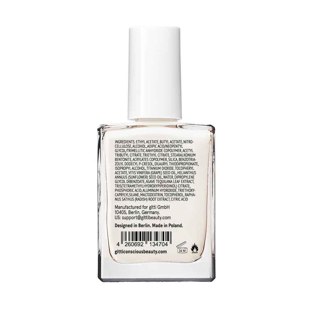 gitti Plant-based Nail Polish I Non-Toxic, 30-Free, Based On Natural Origin Ingredients, Cruelty-Free, Vegan, High Performance Colors, Glossy Finish, Shade Nail Glaze (0.5 fl oz)