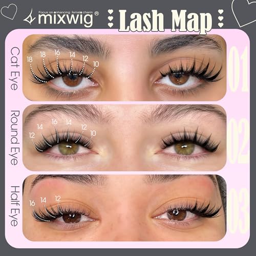 Manga Lash Clusters 10-18MM Invisible Band Anime Eyelash Extensions