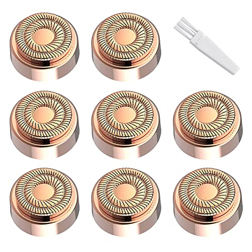 Facial Hair Remover for Women with 8 Replacement Heads - Gentle & Portable