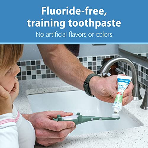 Baby Toothpaste Strawberry 1.4oz Fluoride-Free Learning Oral Care for Infants & Toddlers - Pack of 1