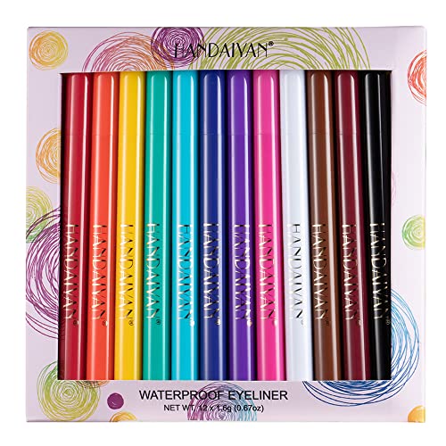 BestLand 12 Colors Liquid Eyeliner Set Waterproof