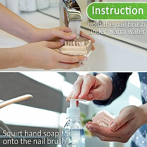 Konex Premium Nail and Skin Care Set (Dry Massage Brush Set and Two-Sided Hand and Nail Brush)