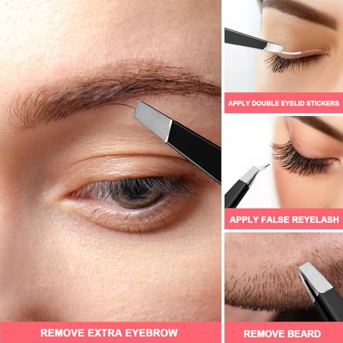 Fandamei 6-Piece Eyebrow Grooming Kit with Scissors, Tweezers & Razor