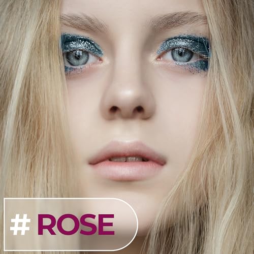 Profusion Cosmetics 9-Color Pressed Glitter Eyeshadow Palette Rose