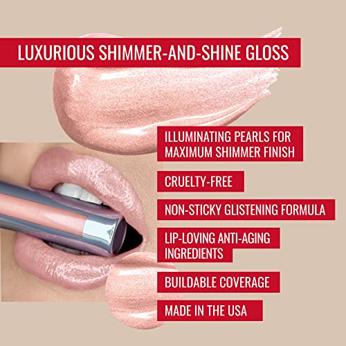 LAURA GELLER Baked Balance-n-Brighten Foundation with Retractable Airbrush Kabuki Brush Makeup Set, Golden Medium (2 PC)