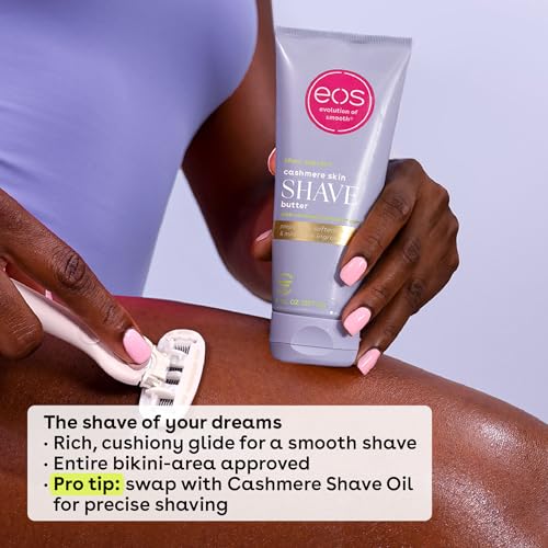 eos Vanilla Cashmere Skin Collection 3-Step Bundle - Pre-Shave Scrub,