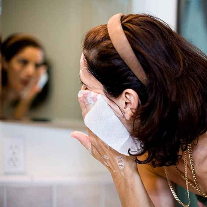 Gunilla Facial Cloth Super Shammy Professional, Ultra Soft, Gentle Face Cleansing, Makeup Removal, All Skin Types, Reusable, Ideal for Adults & Infants & Sensitive Skin - 9 x 9 Inches