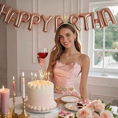 WantGor Gold Crown Headband, Women Glitter Queen Crown Hairband Headwear Shiny Princess Headbands for Birthday, Cosplay, Party Decorations, Halloween Costume Hair Accessories (Gold, M)