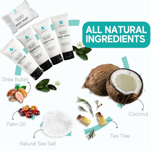 90-Piece Hotel Toiletries Set for Guest Satisfaction - Shampoo, Conditioner, Soap & Lotion
