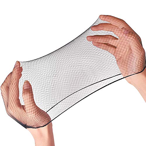 Smilco Hair Net 100 Pcs, 22 Inches Black Elastic Mesh