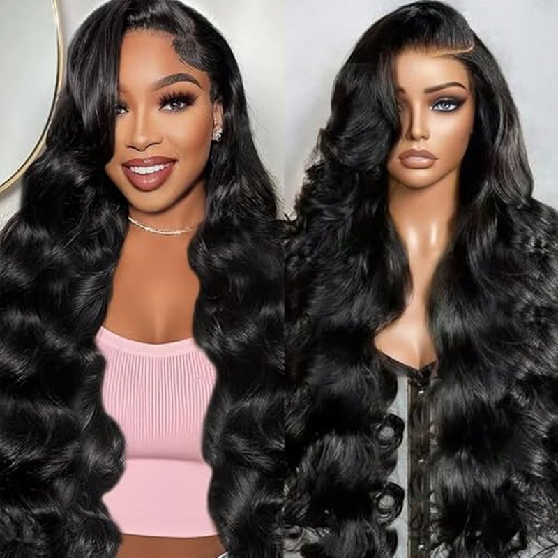 Body Wave Lace Front Wig - 26 Inch HD Lace Human Hair 200 Density