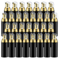 2oz Foam Pump Bottle (30PCS) Empty Travel Foaming Dispenser for Hand Soap, Lash Cleanser, Shampoo (60ml, Gold &Black