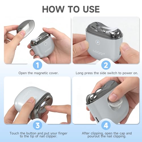 Automatic Electric Nail Clipper for Seniors with LED Light