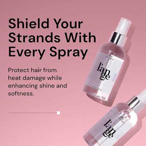 L'ANGE HAIR Rival Heat Shield | Heat Protection Spray for Hair | Prevents Frizz and UV Damage | Lightweight Thermal Protectant Spray | Adds Shine with Nourishing Oils and Keratin | 4 oz Bottle
