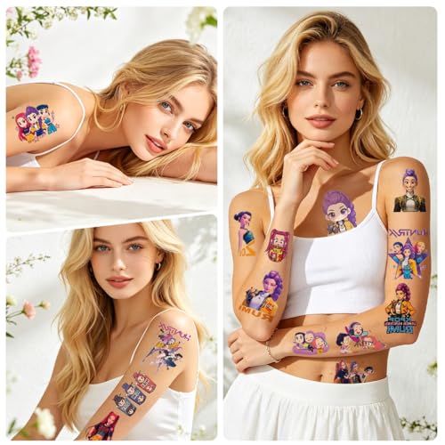 60Pcs Temporary Tattoos for Kids - Party Favors & Stickers