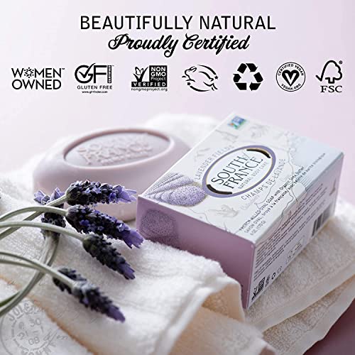 South Of France Natural Lavender Fields Bar Soap, 6 Oz, 20009