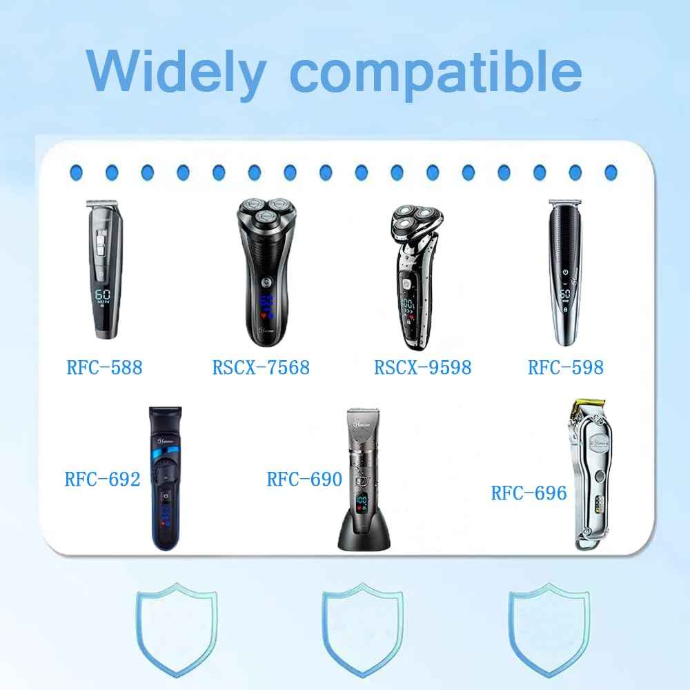 LIANSUM 5V USB Charger Cord Compatible with Hatteker Cordless Hair Trimmer RFC-588 RFC-598 RFC-692 RFC-690 RSCX-7568 RFC-696 RSCX-9598 RFC-692 RFC-696B Electric Hair Clippers Charging Power Cable 5FT