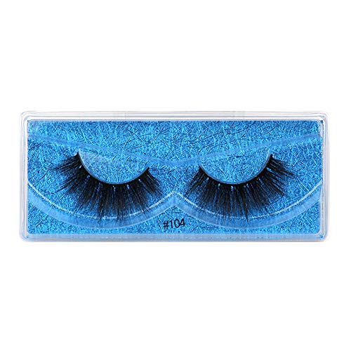 ¡æVAYATOR 10 Pairs Wholesale Natural Mink Eyelashes 3D Mink Lashes Long Thick False Eyelashes High Volume Eye lashes Hand made Makeup Eyelash Soft (Blue-104)