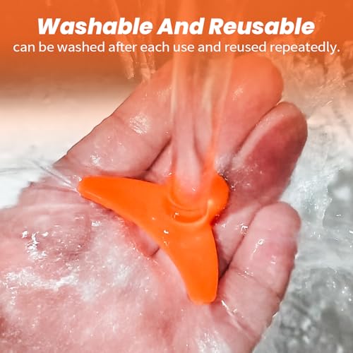PERMANIA Lash Revise Pad, 3 Sizes Removable Eyelash Fix Shields Reusable Lash Separator Palette Plate Lash Lift Tool (Orange)