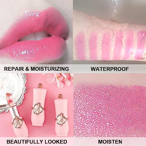 Color Changing Jelly Lipstick Set - 2Pc Pink & Red