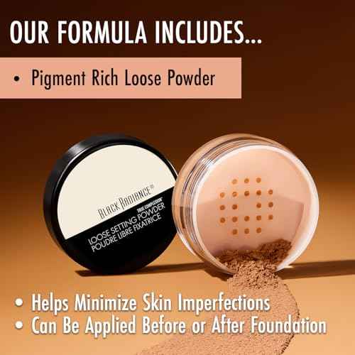 Black Radiance True Complexion Loose Setting Powder, Honeymoon, 0.64 Ounce