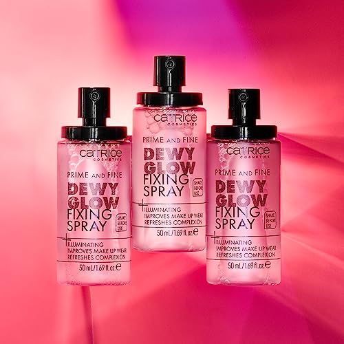 Catrice Prime & Fine Illuminating Dewy Glow Makeup Spray - Hydrating Primer & Finisher
