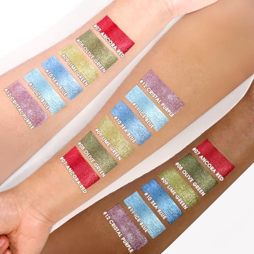 Liquid Red Metallic Eyeshadow - La Catrina