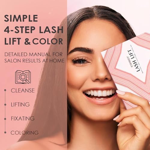 ECOFAN Lash Lift and Color Kit - DIY Perm for Fuller, Brown Lashes