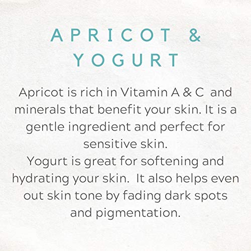 Exfoliating Face Scrub Dry Skin Facial Cleansing Clarifying Nourishing Apricot and Yogurt - 5.92 fl oz
