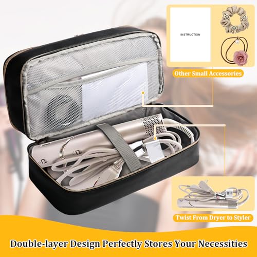 Double Layer Travel Carrying Case for Shark FlexStyle Hair Dryer Styler