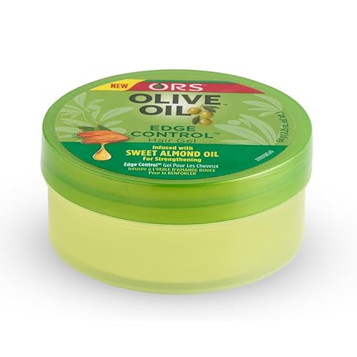 ORS Olive Oil Edge Control Hair Gel with Sweet Almond Oil for Strengthening 2.2 Ounces