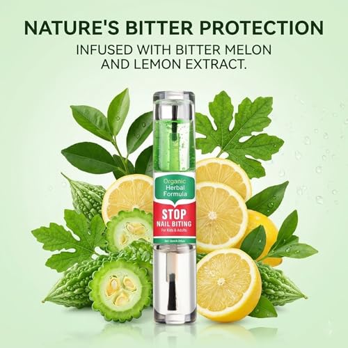 Nail Biting Prevention Bitter Polish for Kids | 2-in-1 Deterrent
