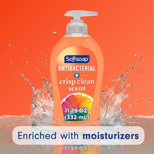 Softsoap Antibacterial Liquid Hand Soap, Crisp Clean, 11.25 fl oz