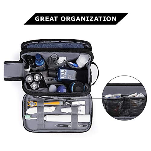 BAGSMART Men's Travel Toiletry Bag, Water-Resistant Dopp Kit