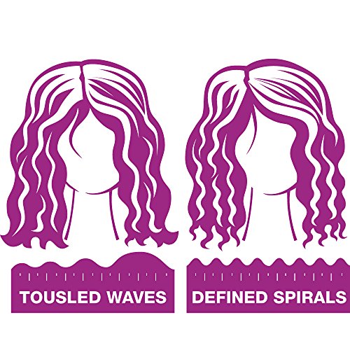 Bed Head Rock N Roller Clamp Free 2-in-1 Curling Wand | Round Barrel for Tousled Waves
