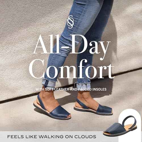 The Spanish Sandal co Classic Flat Sandals for Women, Dressy Soft Leather Peep Toe Sandals for Women, Versatile Casual Slip-on Flats