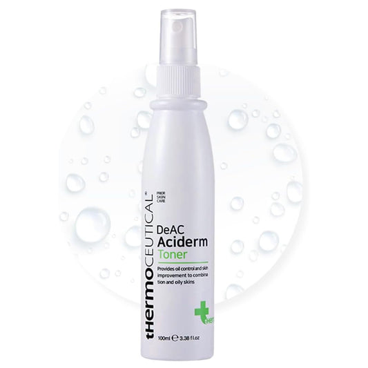 tHermoCEUTICAL DeAC Aciderm Toner - Refreshing Cooling Toner, Targeted Acne Solution, Relieves Skin Sensitivity for Oily, Acne Prone Skin, 3.38 fl.oz