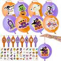 Halloween Party Favors 72 Pc Set - 48 Tattoos & 24 Punch Balloons