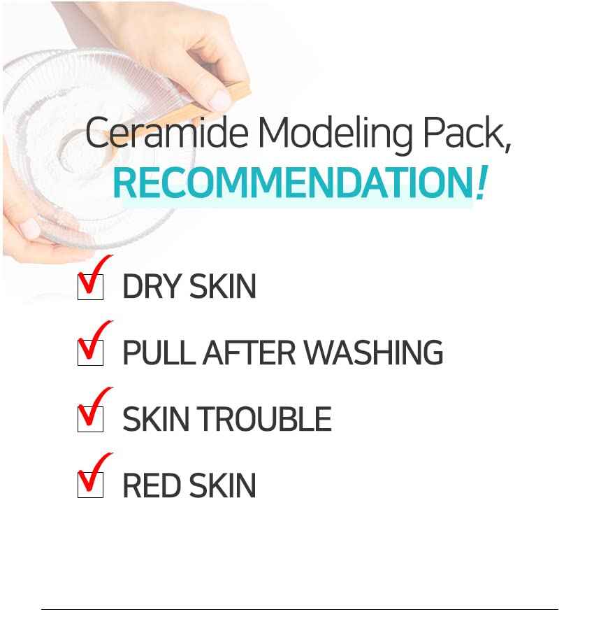 Modeling Mask with Ceramide for Face – NEEDS NATURE | Moisturizing & Barrier Repair Peel-Off Rubber Mask | Korean Skincare | Home Spa Treatment | 400g Powder Pack with Mixing Tools