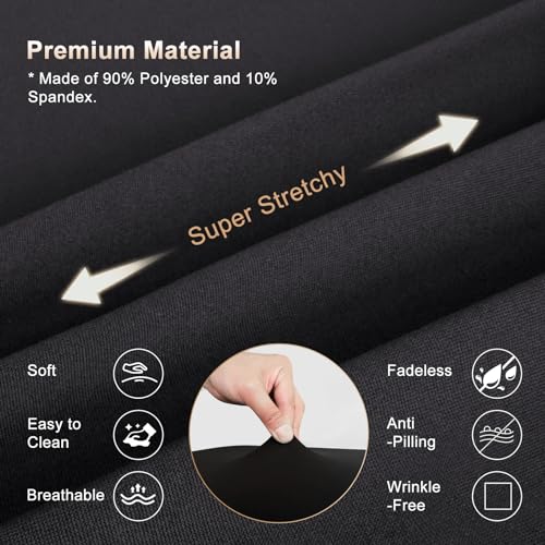 Spa Bed Cover for Lash Extension & Massage Table - Black