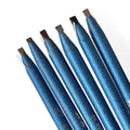 5pcs Tattoo Makeup And Microblading Supplies Waterproof Permanent Makeup Eyebrow Pencils Long Lasting Microblading Eye Brow Pencil for PMU Eye Brow Liner Beauty (Blue Paper-Medium Brown Core)