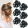 2.8" Medium Octopus Hair Clip for Thin Hair - Black Matte
