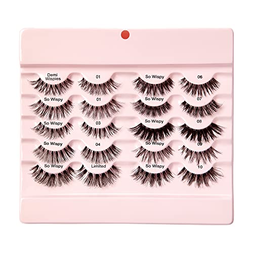 i•ENVY 10 Pairs Wispy Human Hair Eyelashes Multipack